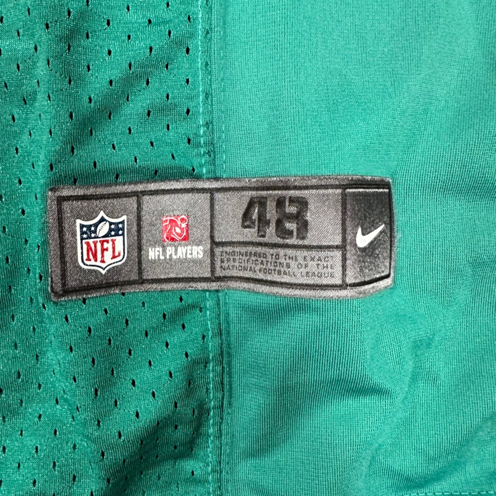 Nike Miami Dolphins Dan Marino 13 Stitched NFL Jersey Teal Mens 48 XL - Picture 2 of 12
